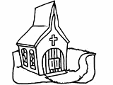 Desenhos de Igrejas para Colorir