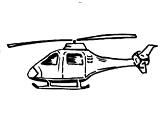 Helicóptero para Imprimir